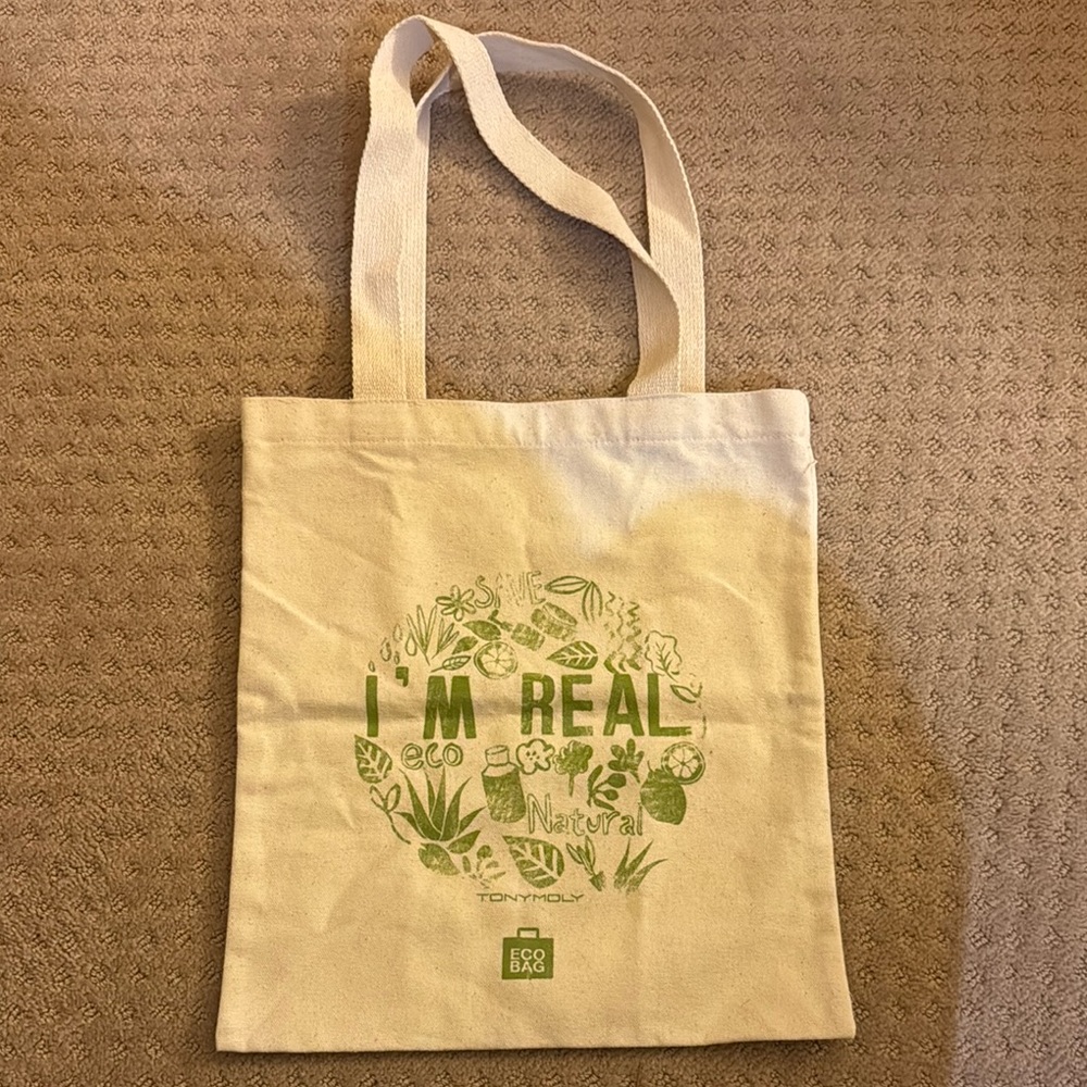 Tonymoly Eco Bag With Green Print
